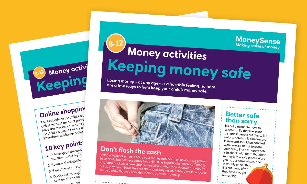 Money activities: Keeping money safe